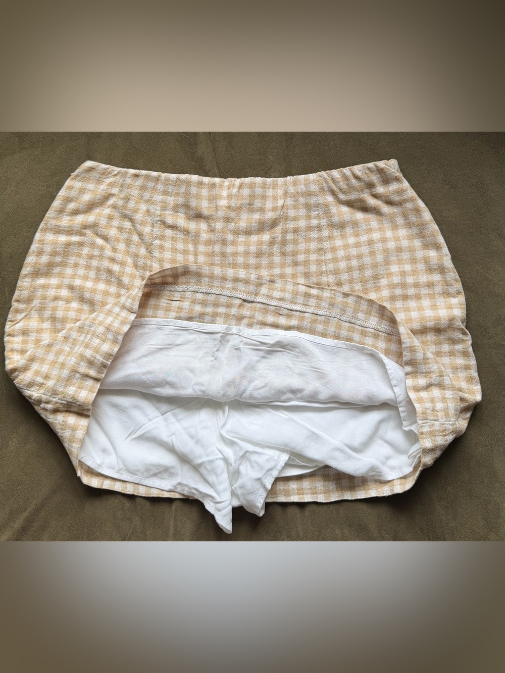 The A&F Scarlett Linen-Blend Mini
Skort gingham - Picture 6 of 6
